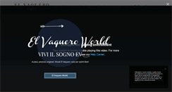 Desktop Screenshot of elvaquero.it